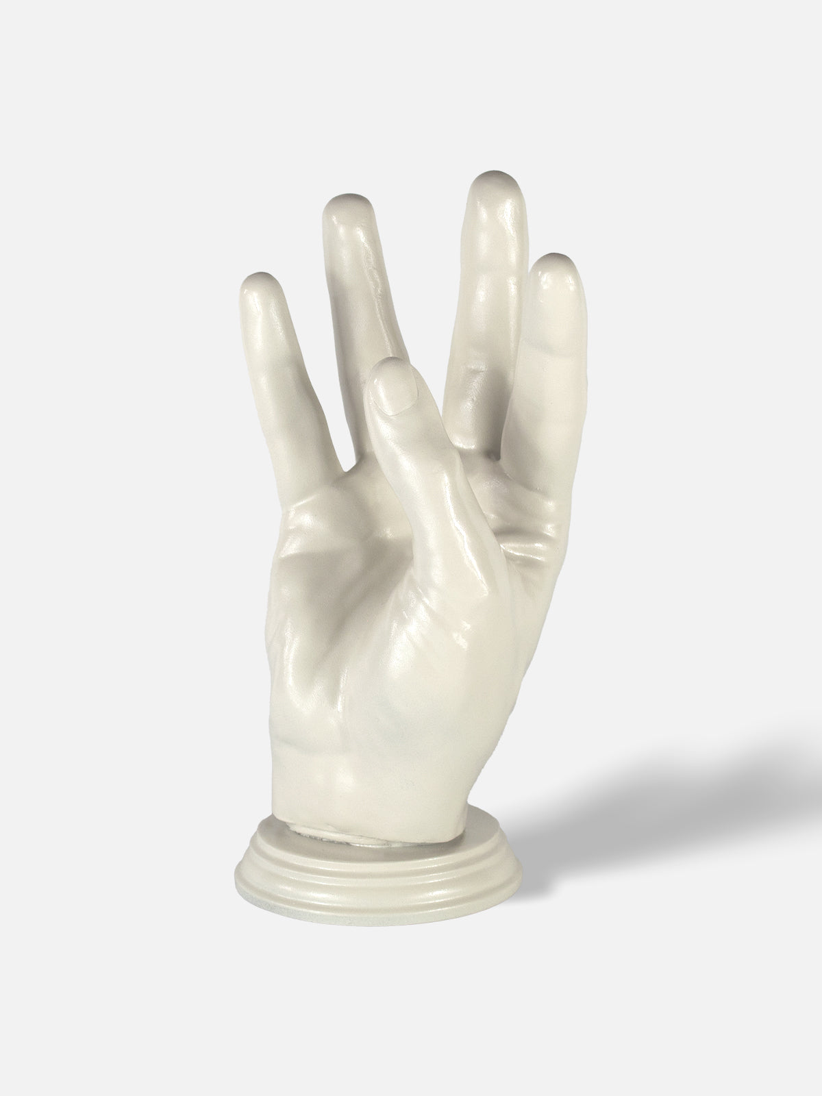 Hand Wine Holder - High / White