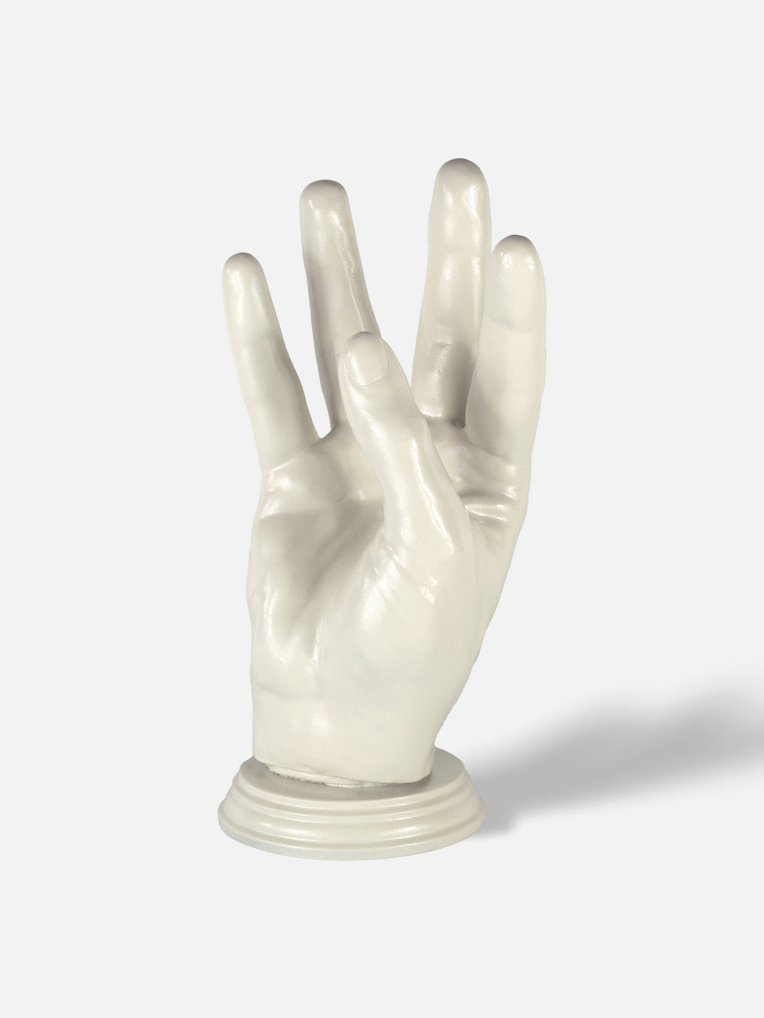 Hand Wine Holder - High / White