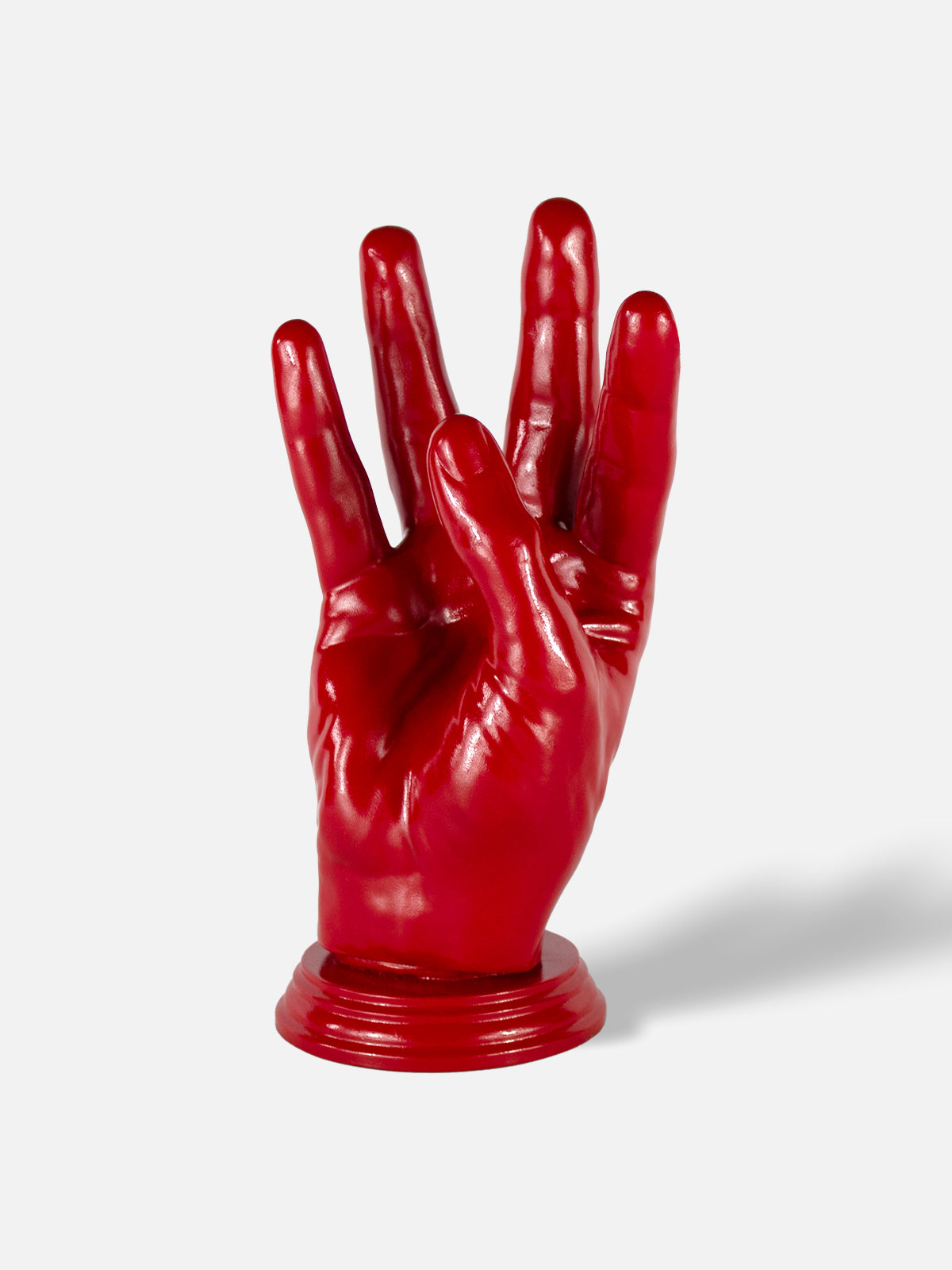Hand Wine Holder - High / Red
