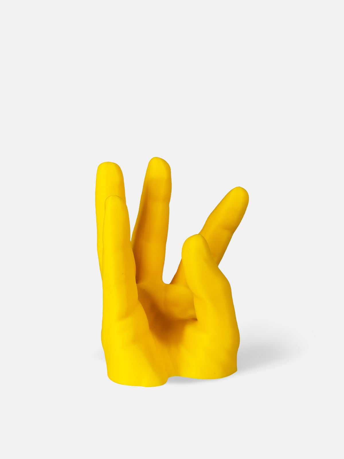 Hand Wine Holder - PLA / Yellow