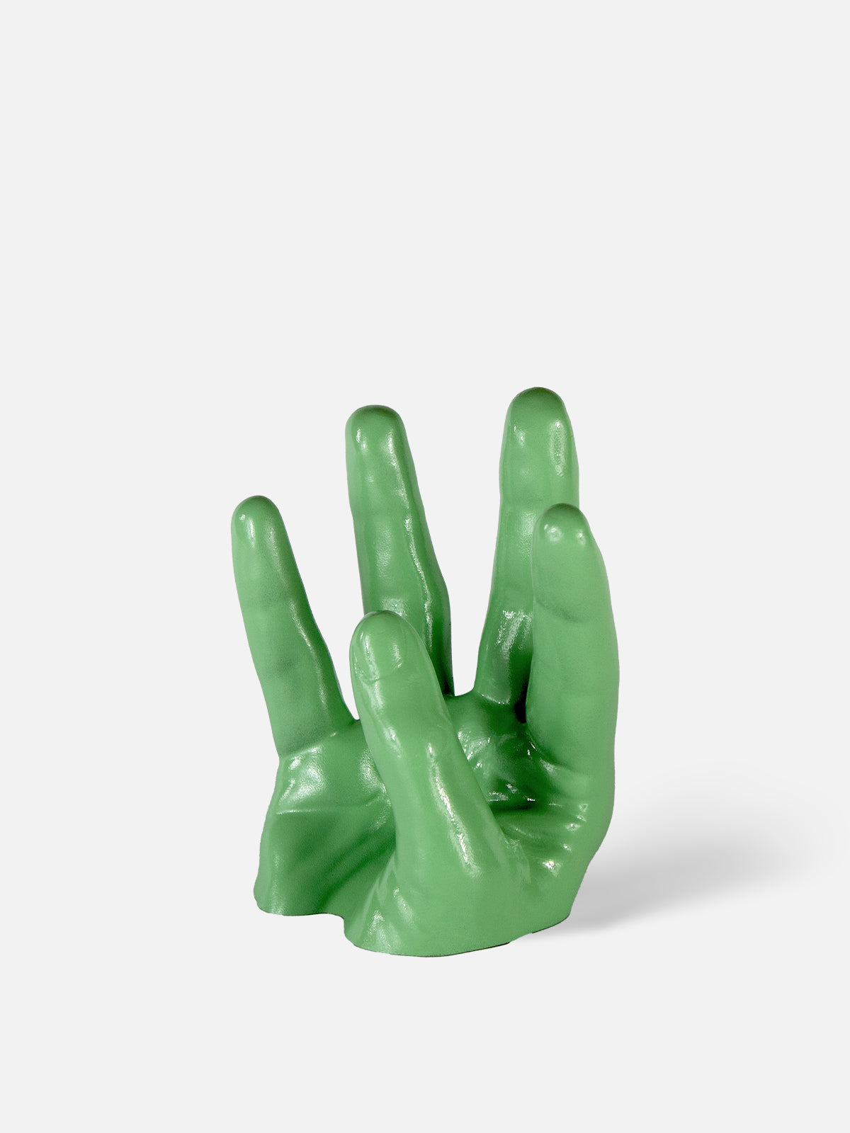 Hand Wine Holder - Low / Green