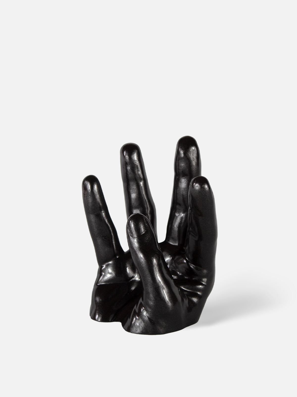 Hand Wine Holder - Low / Black