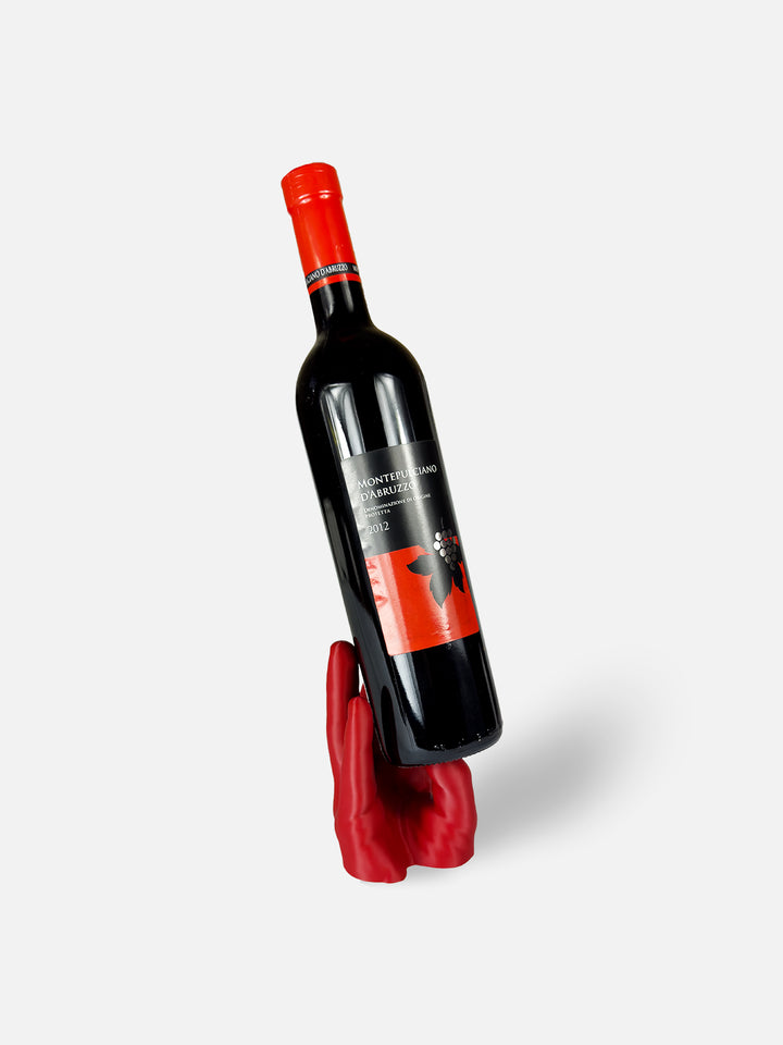 Hand Wine Holder - PLA / RED