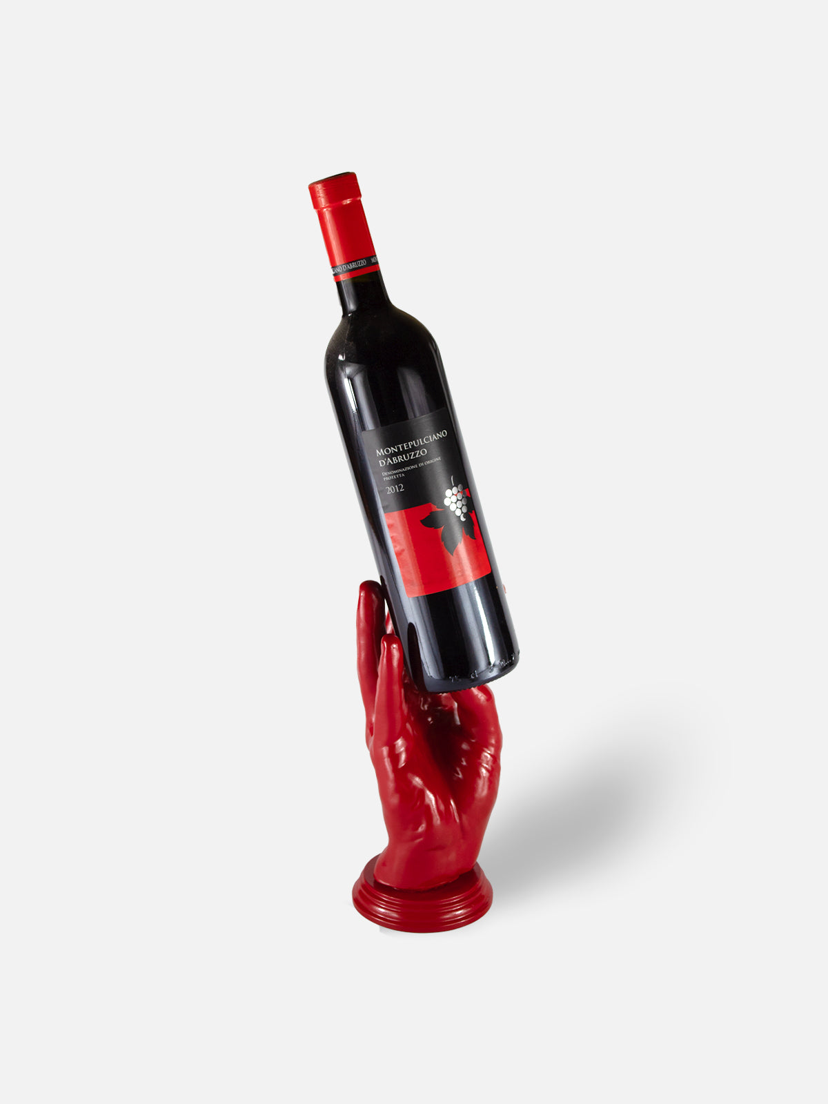 Hand Wine Holder - High / Red