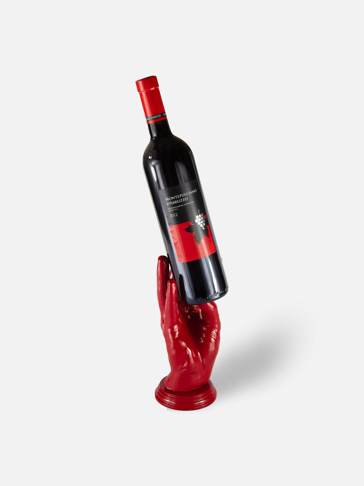 Hand Wine Holder - High / Red