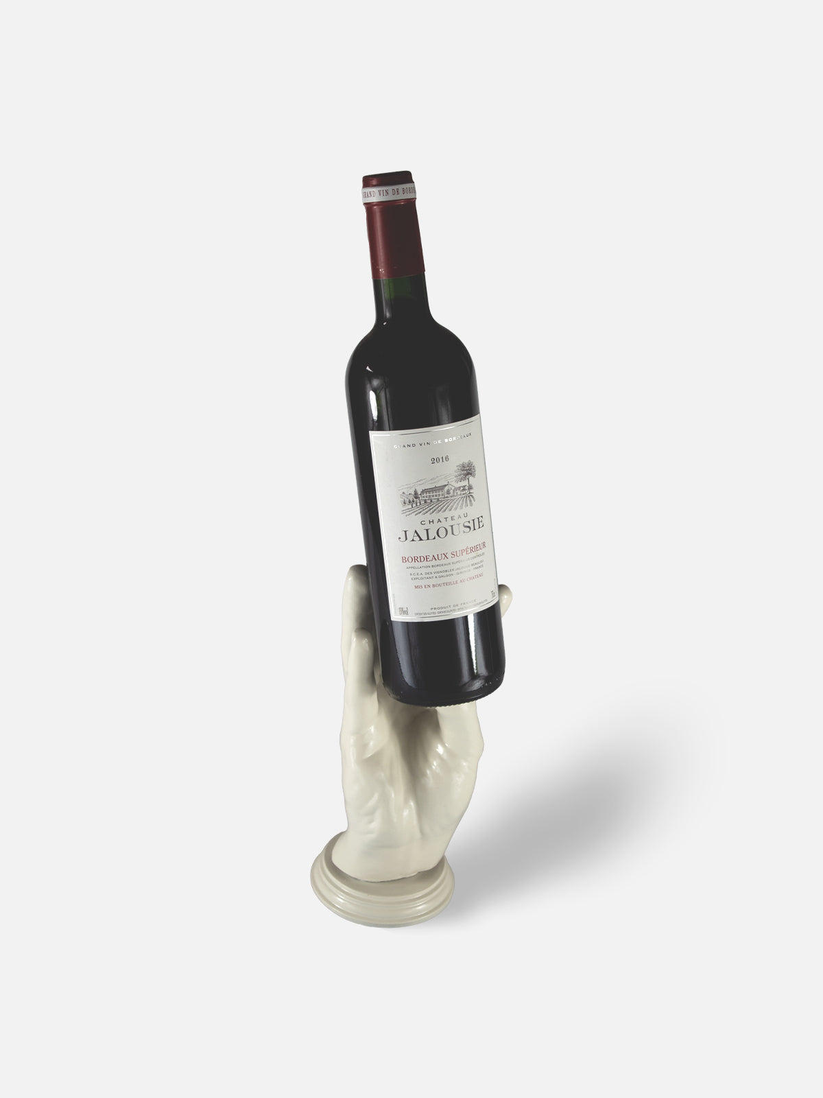 Hand Wine Holder - High / White