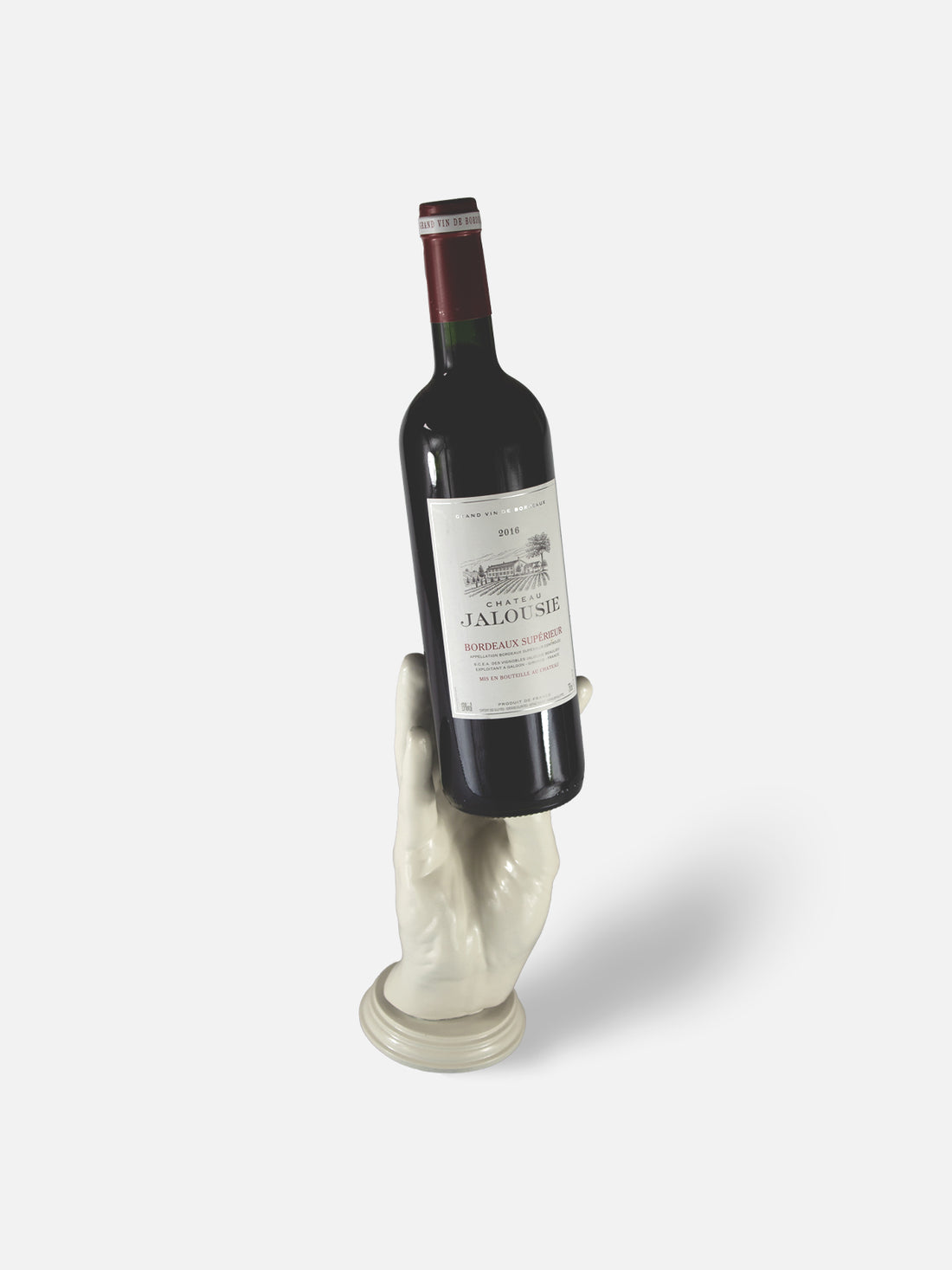 Hand Wine Holder - High / White