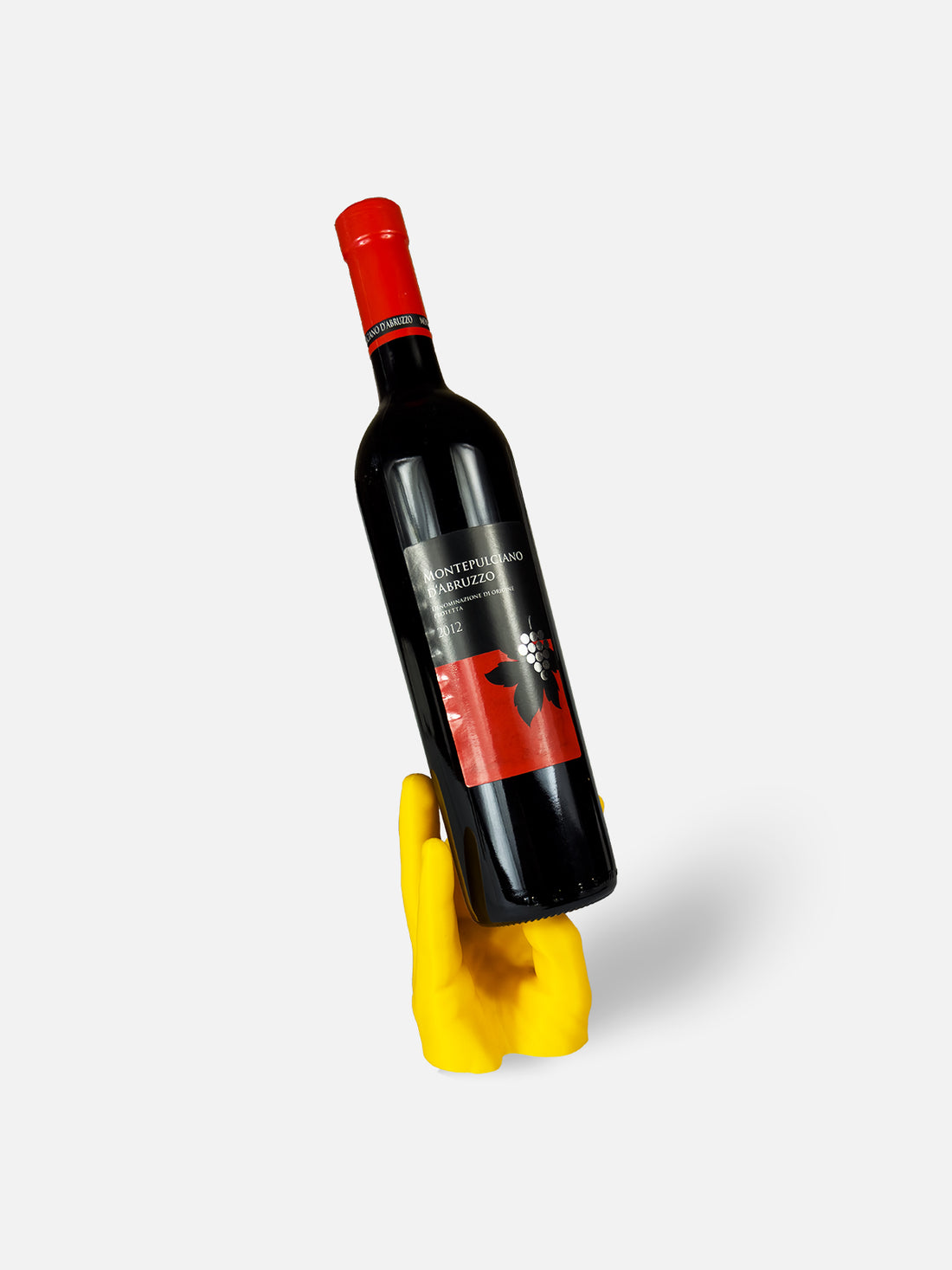 Hand Wine Holder - PLA / Yellow