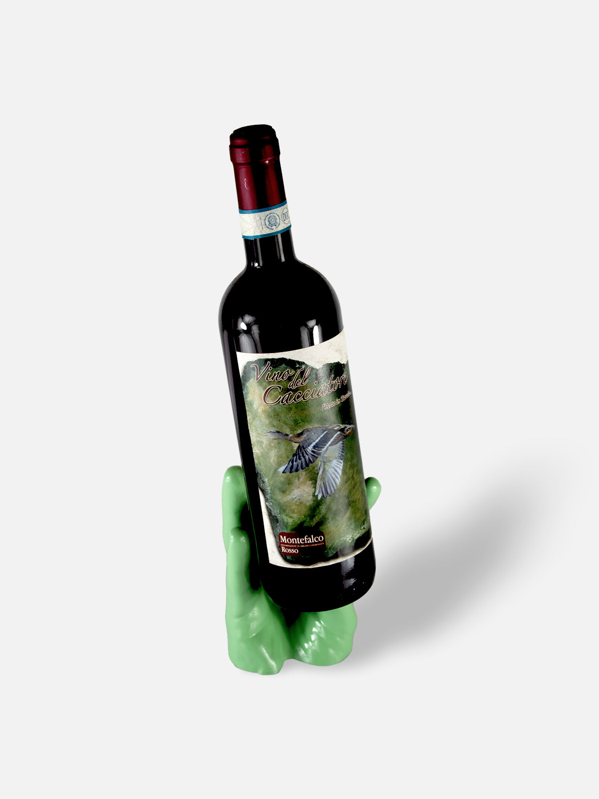 Hand Wine Holder - Low / Green