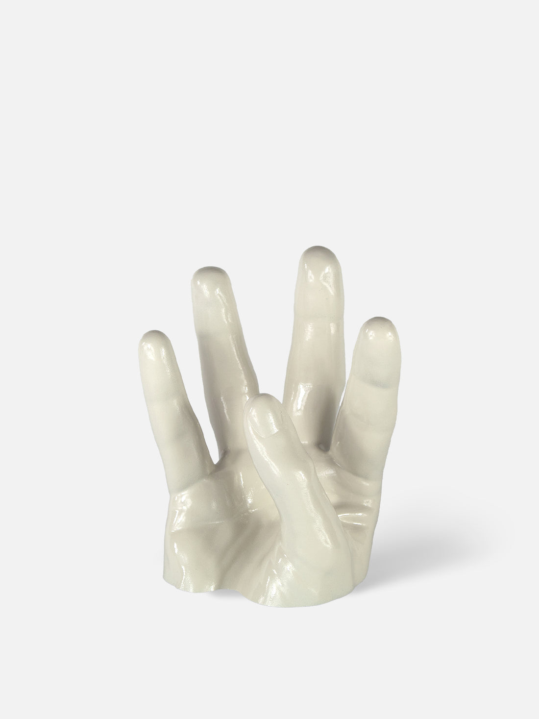 Hand Wine Holder - Low / Whte