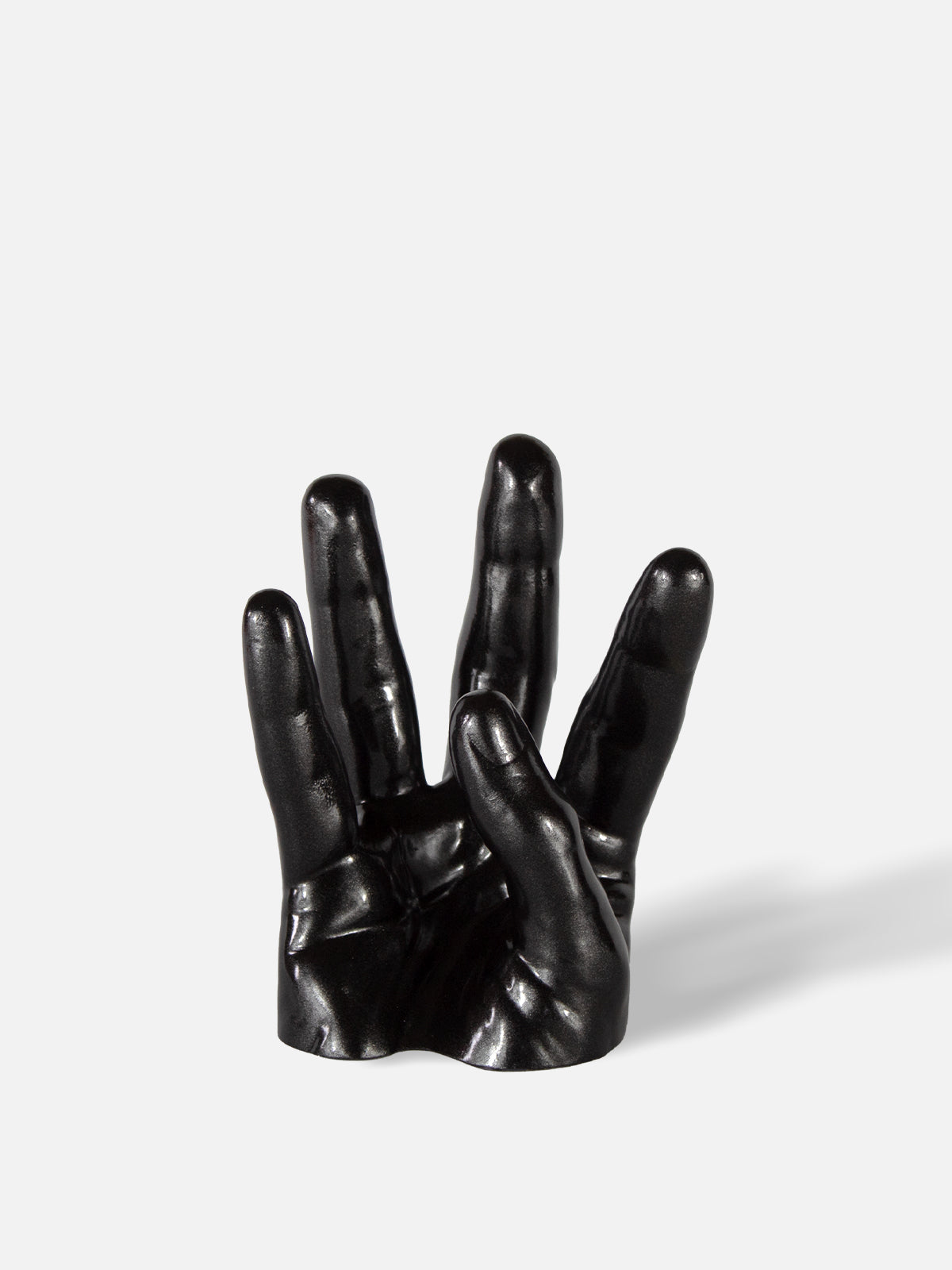 Hand Wine Holder - Low / Black