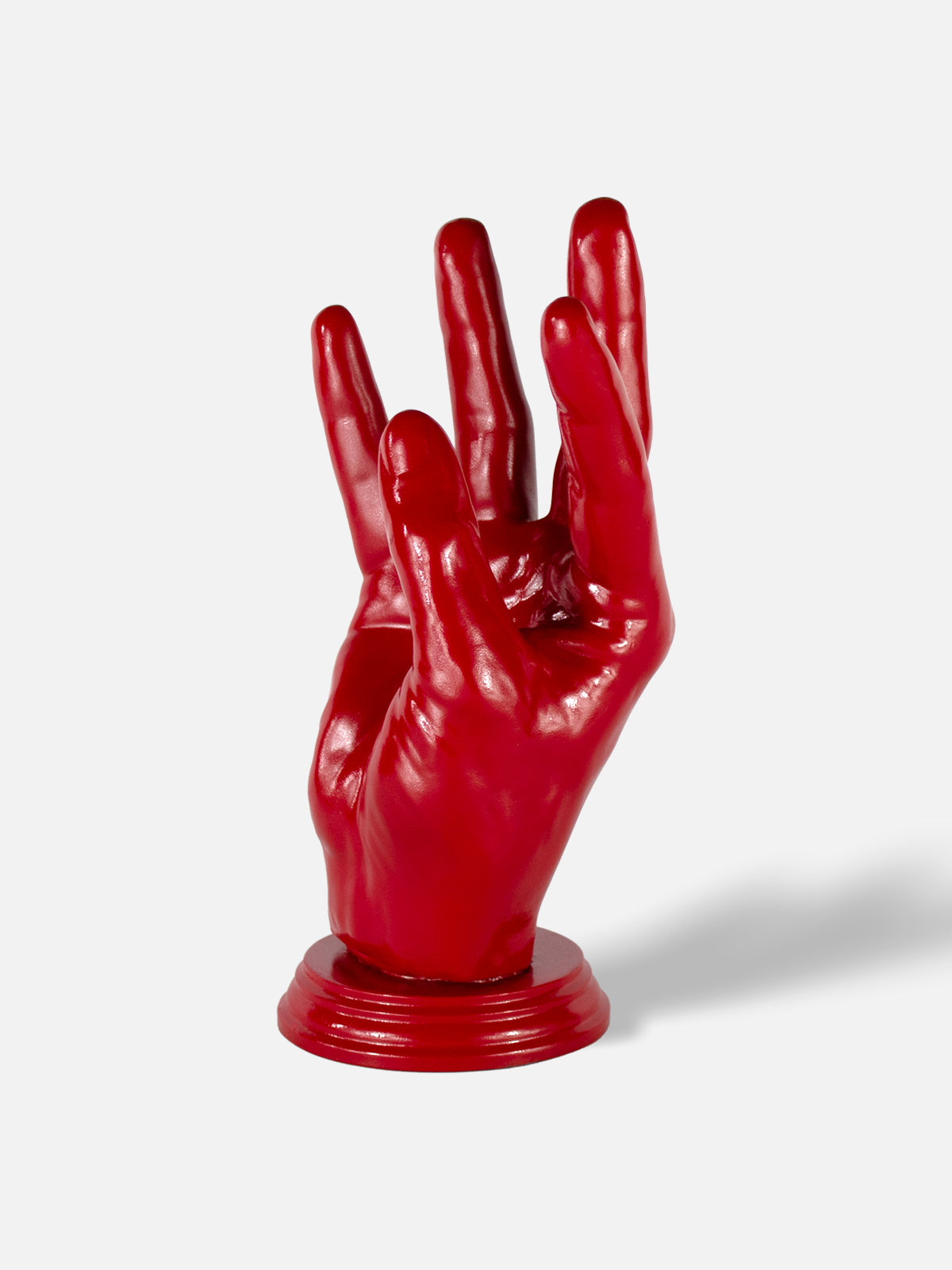 Hand Wine Holder - High / Red