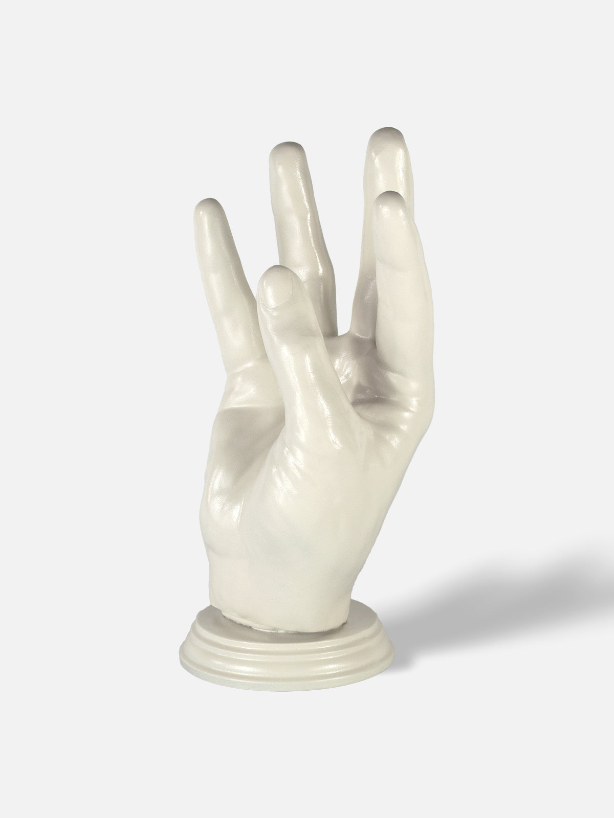 Hand Wine Holder - High / White