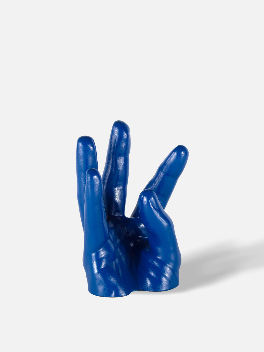Hand Wine Holder - Low / Blue