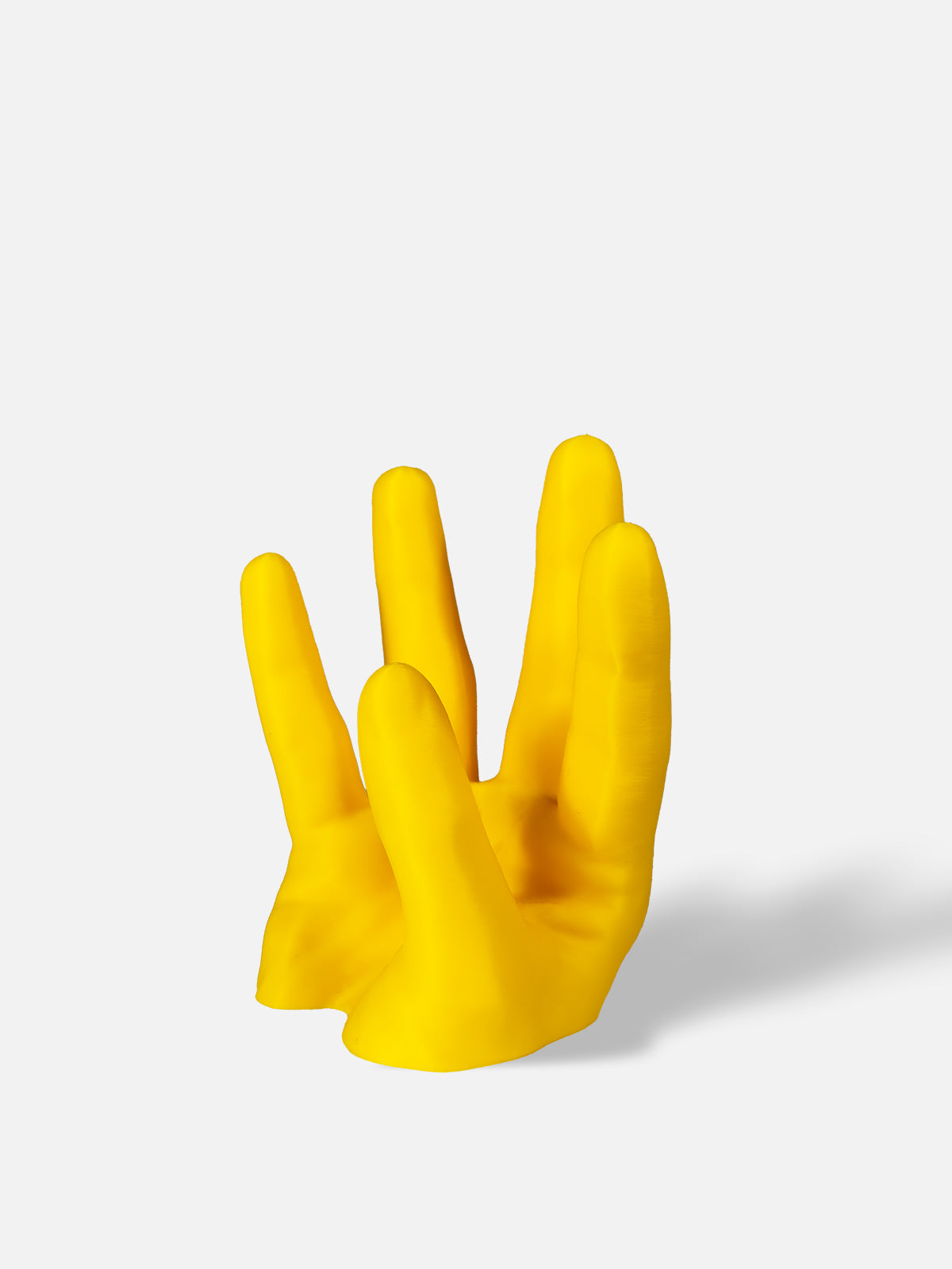 Hand Wine Holder - PLA / Yellow