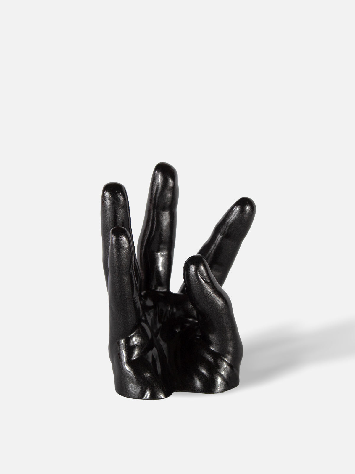 Hand Wine Holder - Low / Black