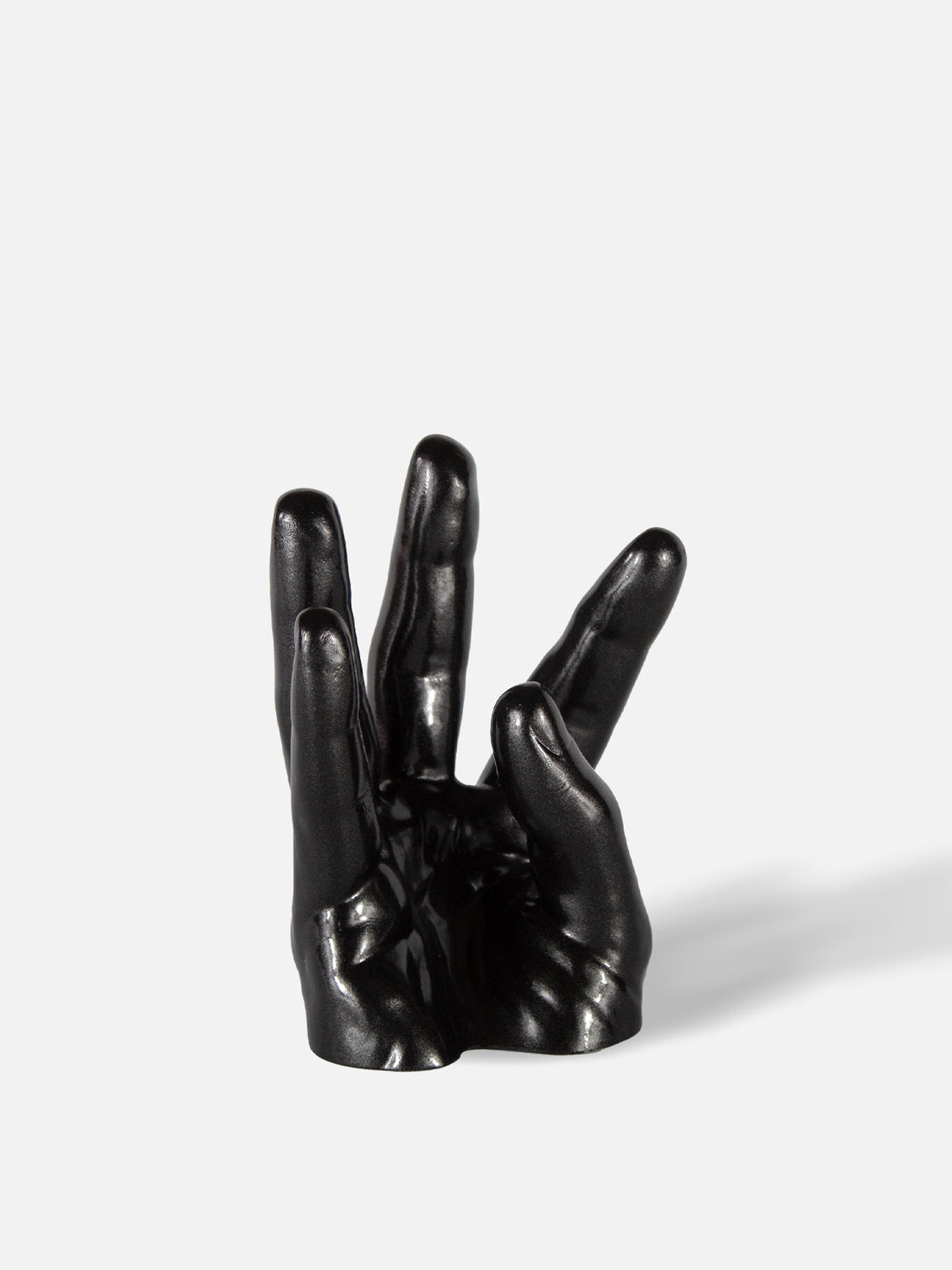 Hand Wine Holder - Low / Black