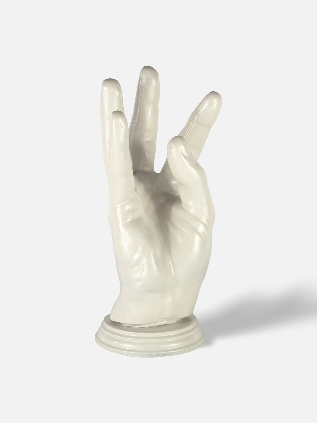 Hand Wine Holder - High / White