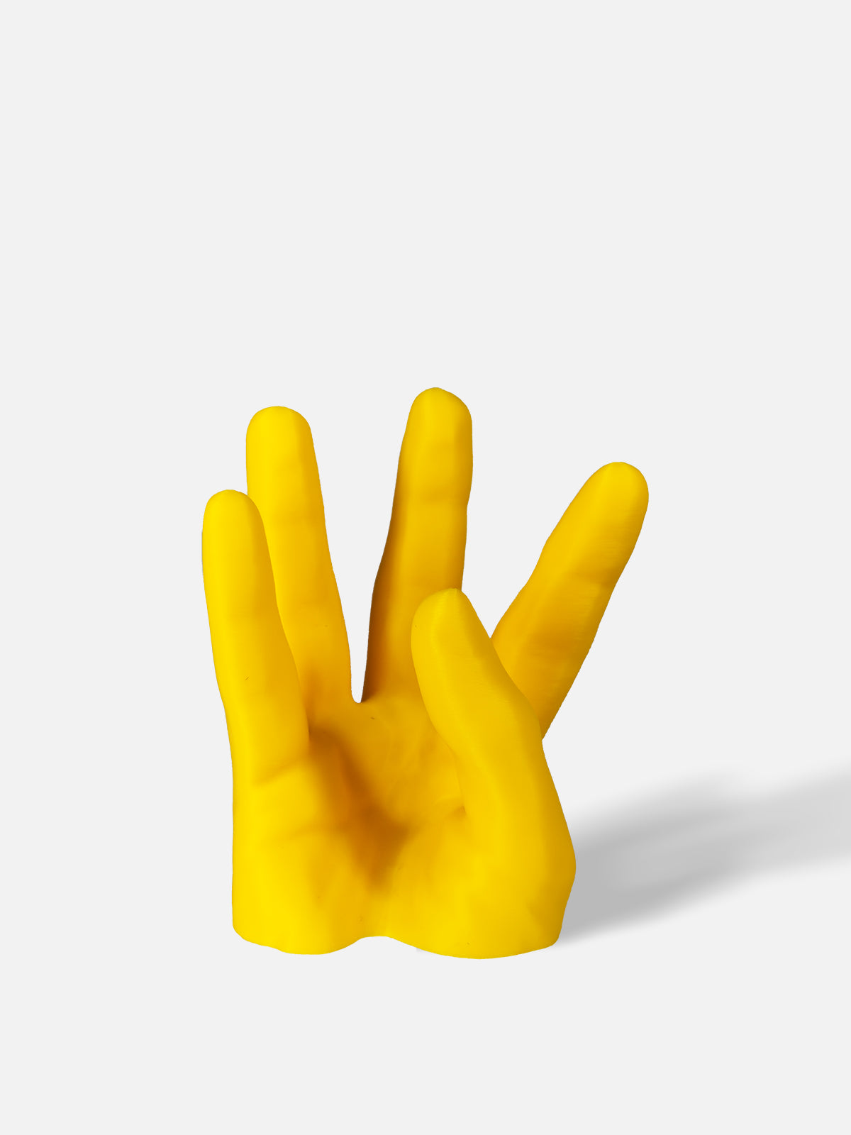 Hand Wine Holder - PLA / Yellow