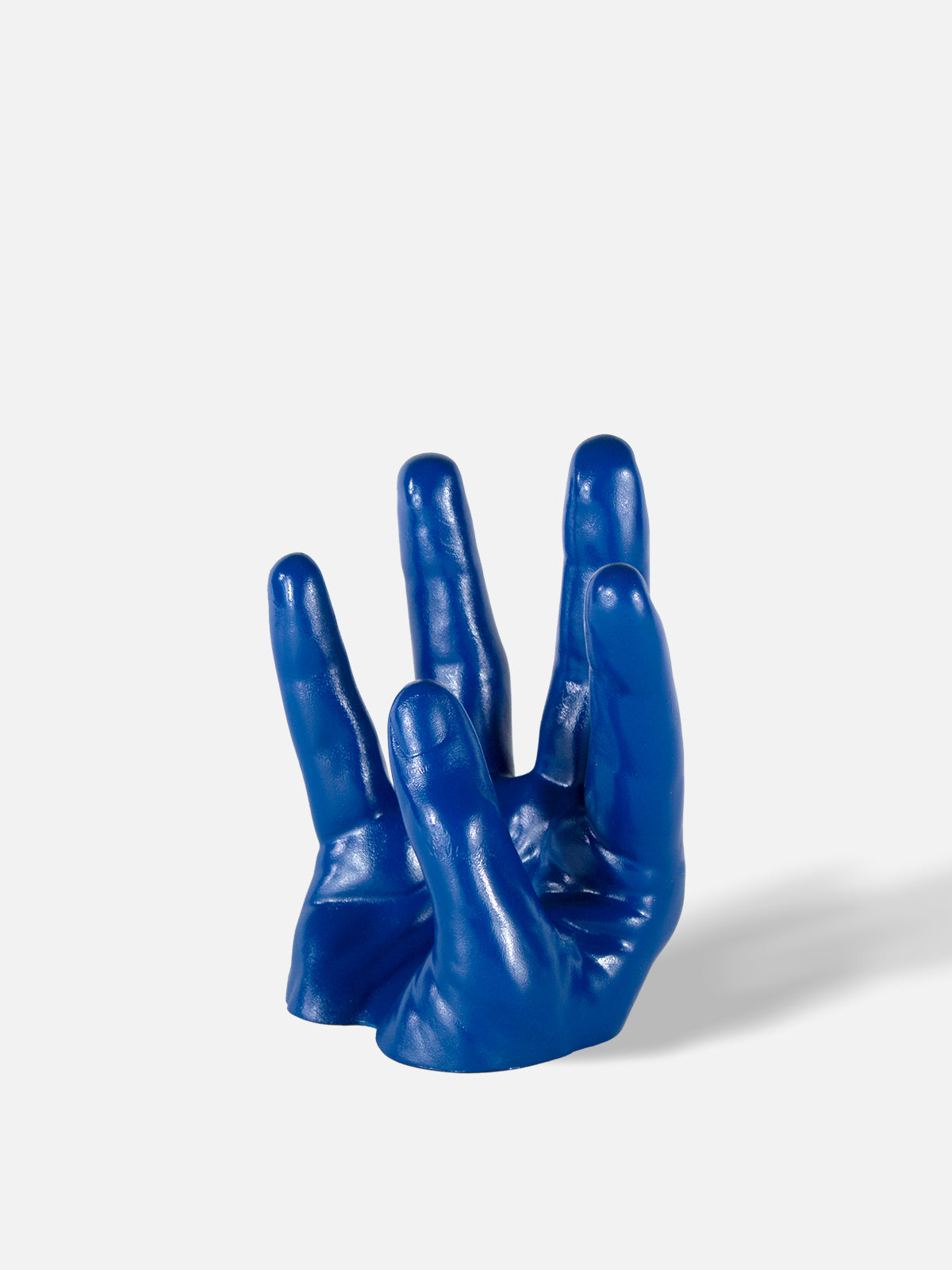 Hand Wine Holder - Low / Blue