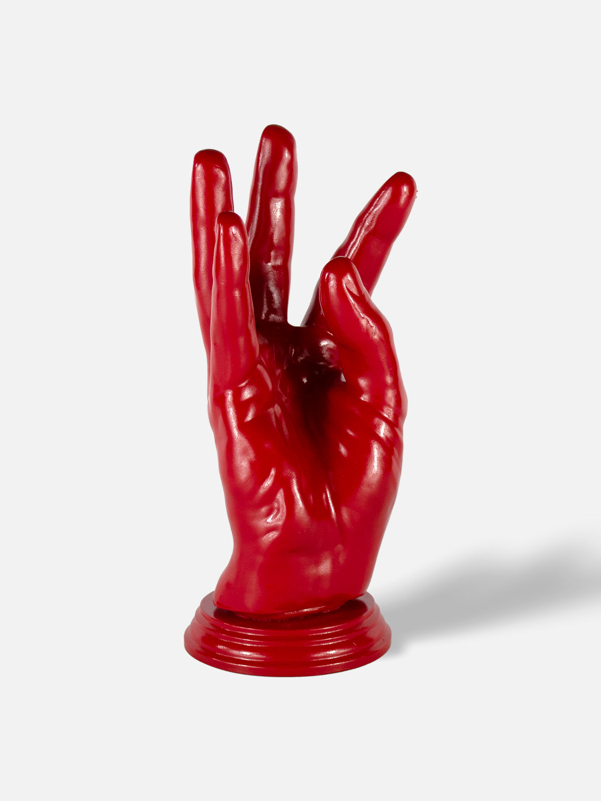 Hand Wine Holder - High / Red