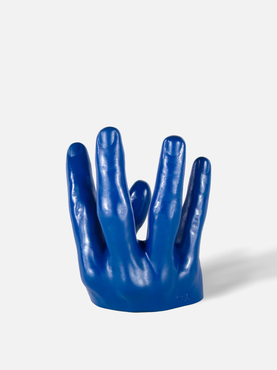 Hand Wine Holder - Low / Blue
