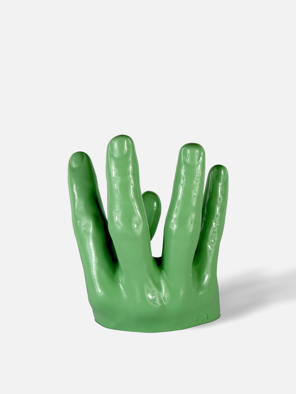 Hand Wine Holder - Low / Green